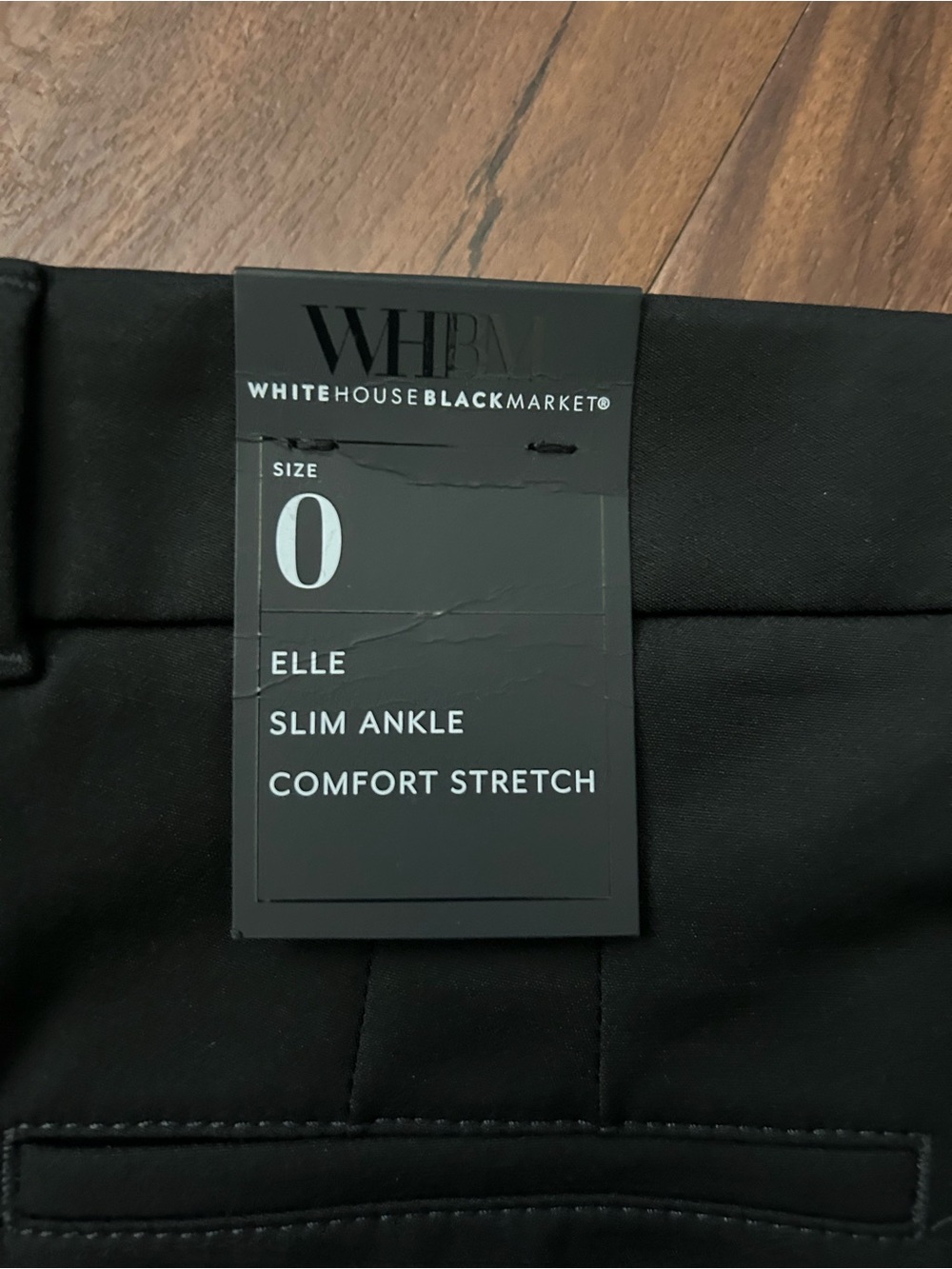 White House black market black elle slim ankle pants size 0 nwt